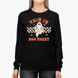 This Is Boo Sheet Spider Decor Ghost Spooky Halloween Longsleeve Tee 2 2