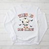 This Is Boo Sheet Spider Decor Ghost Spooky Halloween Longsleeve Tee