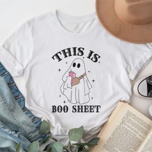 This Is Boo Sheet Spider Decor Ghost Spooky Halloween T Shirt 1 1