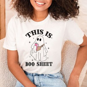 This Is Boo Sheet Spider Decor Ghost Spooky Halloween T Shirt 2 1