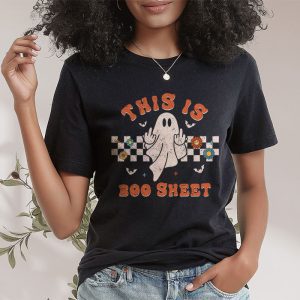 This Is Boo Sheet Spider Decor Ghost Spooky Halloween T Shirt 2 2