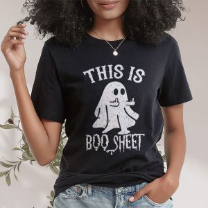 This Is Boo Sheet Spider Decor Ghost Spooky Halloween T Shirt 2