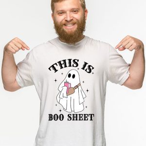 This Is Boo Sheet Spider Decor Ghost Spooky Halloween T Shirt 3 1