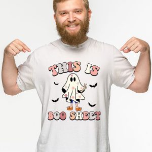 This Is Boo Sheet Spider Decor Ghost Spooky Halloween T Shirt 3 3