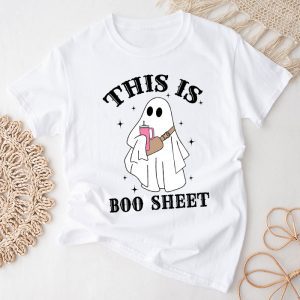 Halloween Shirt Ideas This Is Boo Sheet Spider Decor Ghost Spooky Special T-Shirt