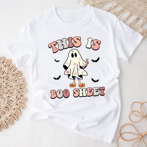 Halloween Shirt Ideas This Is Boo Sheet Spider Decor Ghost Spooky Special T-Shirt