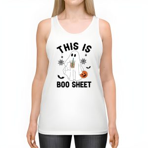 This Is Boo Sheet Spider Decor Ghost Spooky Halloween Tank Top 2 4