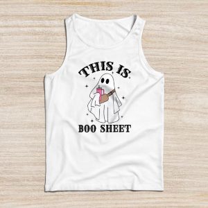 This Is Boo Sheet Spider Decor Ghost Spooky Halloween Tank Top