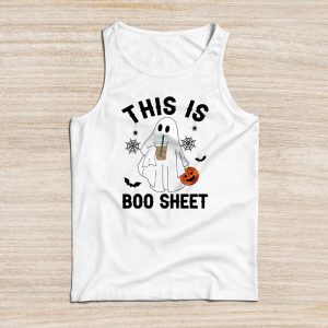Halloween Shirt Ideas This Is Boo Sheet Spider Decor Ghost Spooky Tank Top