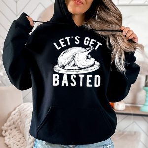 Time To Get Basted Funny Beer Thanksgiving Turkey Gift Hoodie 2 2