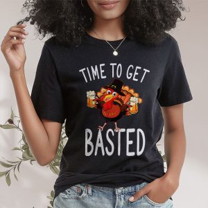 Time To Get Basted Funny Beer Thanksgiving Turkey Gift T Shirt 2