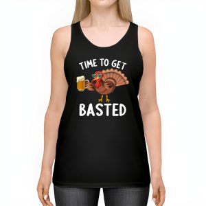 Time To Get Basted Funny Beer Thanksgiving Turkey Gift Tank Top 2 4