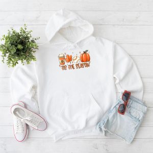 Tis The Season Pumpkin Leaf Latte Fall Thanksgiving Baseball Hoodie 1 1