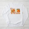 Tis The Season Pumpkin Leaf Latte Fall Thanksgiving Baseball Longsleeve Tee