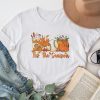 Tis The Season Pumpkin Leaf Latte Fall Thanksgiving Baseball T-Shirt