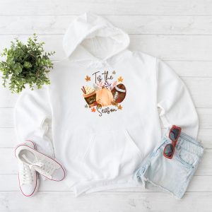 Tis The Season Pumpkin Leaf Latte Fall Thanksgiving Football Hoodie 1 7