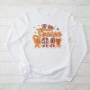Tis The Season Pumpkin Leaf Latte Fall Thanksgiving Football Longsleeve Tee