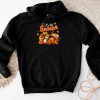 Tis The Season Pumpkin Leaf Latte Fall Volleyball Hoodie