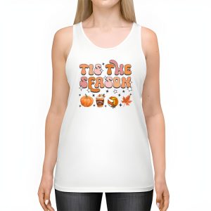 Tis The Season Pumpkin Leaf Latte Fall Volleyball Tank Top 2 1