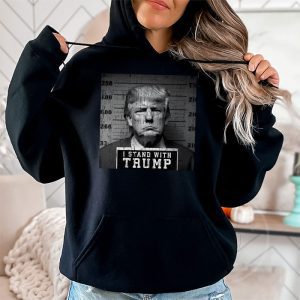 Trump 2024 Mugshot I Stand with Trump Hoodie 2 3