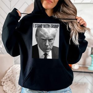 Trump 2024 Mugshot I Stand with Trump Hoodie 2