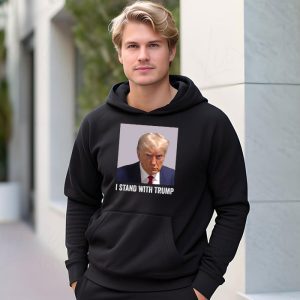 Trump 2024 Mugshot I Stand with Trump Hoodie 3 1