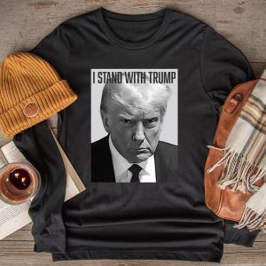 Trump 2024 Mugshot - I Stand with Trump Longsleeve Tee