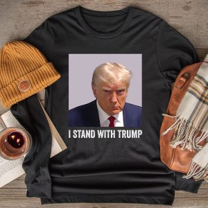 Trump 2024 Mugshot - I Stand with Trump Longsleeve Tee