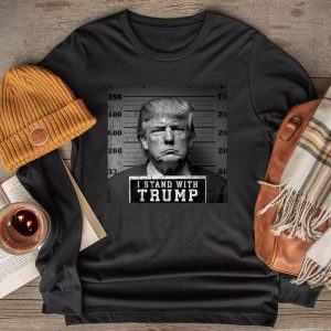 Donald Trump Shirt Trump 2024 Mugshot I Stand With Trump Perfect Longsleeve Tee