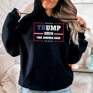 Trump 2024 Take America Back American Flag Trump 2024 Hoodie 2 3