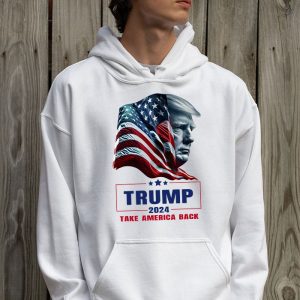 Trump 2024 Take America Back American Flag Trump 2024 Hoodie 2 4