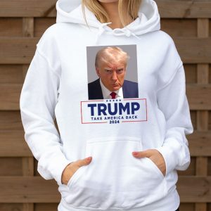 Trump 2024 Take America Back American Flag Trump 2024 Hoodie 3