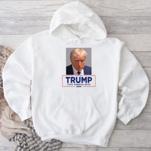 Trump 2024 Take America Back American Flag Trump 2024 Hoodie