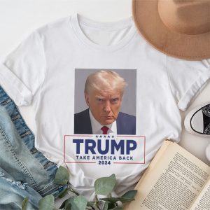 Trump 2024 Take America Back American Flag Trump 2024 T-Shirt