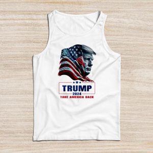 Trump 2024 Take America Back American Flag Trump 2024 Tank Top