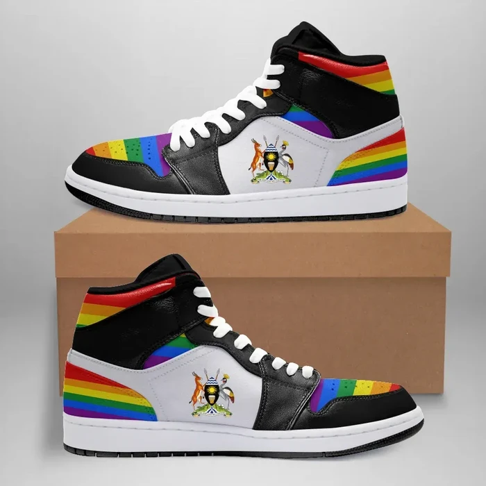 Uganda High Sneakers Air Jordan 1 - LGBT JD1 Shoes