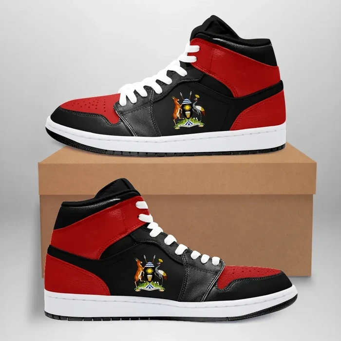 Uganda High Sneakers Air Jordan 1 - Retro 'Bred' 2001 JD1 Shoes