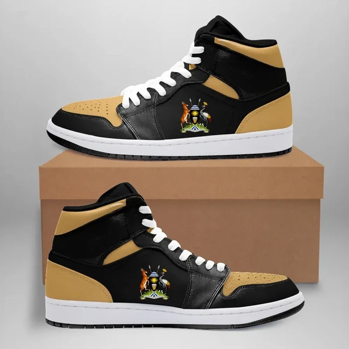 Uganda High Sneakers Air Jordan 1 - Retro Gold Toe (Version 2.0) JD1 Shoes