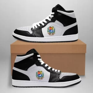 Venezuela High Sneakers Air Jordan 1 - Black/White JD1 Shoes
