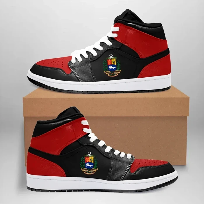 Venezuela High Sneakers Air Jordan 1 - Retro 'Bred' 2001 JD1 Shoes