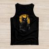 Vintage Scary Halloween Black Cat Costume Retro Moon Cat Mom Tank Top