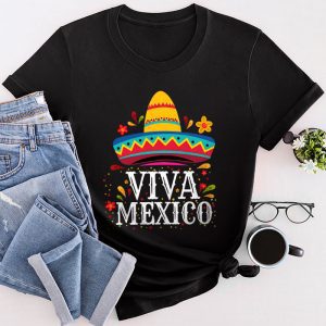Viva Mexico Flag Mexican Independence Day Men Women Kids T-Shirt