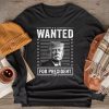 Wanted Donald Trump For President 2024 Longsleeve Tee