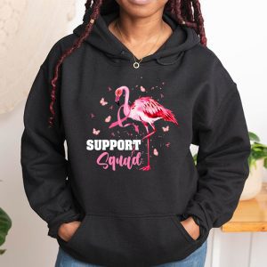 Warrior Support Squad Flamingo Breast Cancer Awareness Hoodie 1 2