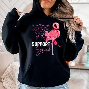 Warrior Support Squad Flamingo Breast Cancer Awareness Hoodie 2 3