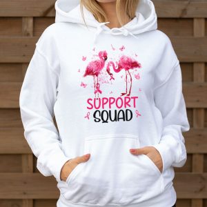 Warrior Support Squad Flamingo Breast Cancer Awareness Hoodie 3 1