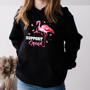 Warrior Support Squad Flamingo Breast Cancer Awareness Hoodie 3 2