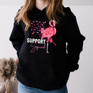 Warrior Support Squad Flamingo Breast Cancer Awareness Hoodie 3 3