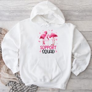 Warrior Support Squad Flamingo Breast Cancer Awareness Hoodie