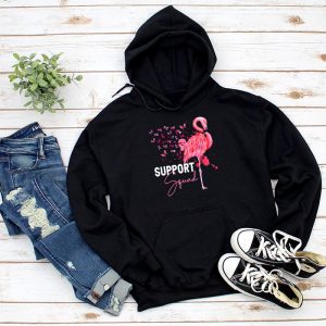 Breast Cancer Shirt Ideas Warrior Support Squad Flamingo Ideal Hoodie